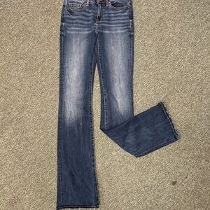 Buckle BKE Women’s Stella mid-rise tailored boot cut jeans 26x35.5